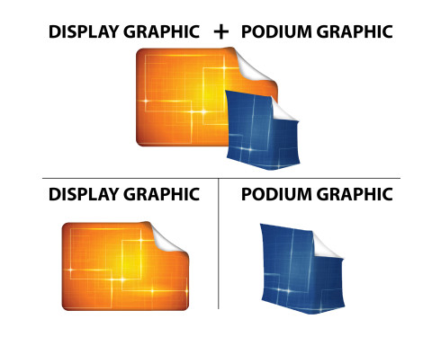 8ft Straight Tension Fabric Display (Graphic Replacement)