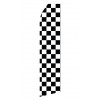 Black and White Checkered Econo Stock Flag