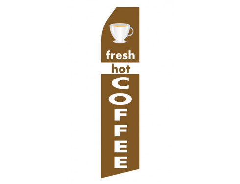 Fresh Hot Coffee Econo Stock Flag