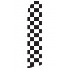 Black and White Checkered Econo Stock Flag