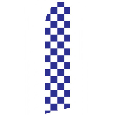 Purple and White Checkered Econo Stock Flag