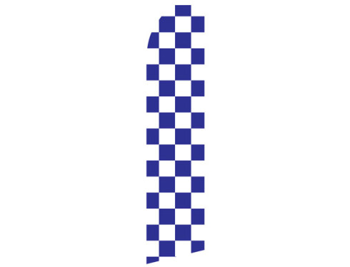 Purple and White Checkered Econo Stock Flag