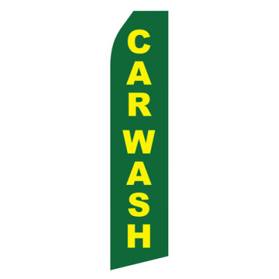 Green Car Wash Econo Stock Flag