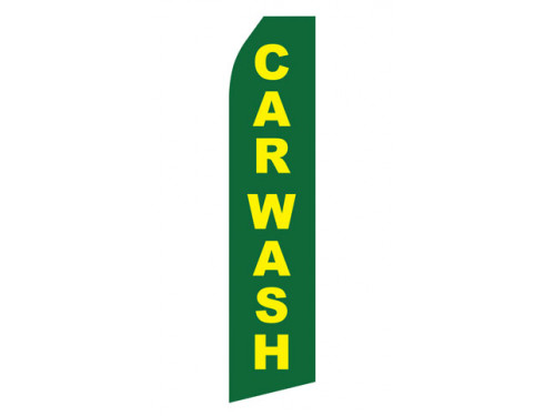 Green Car Wash Econo Stock Flag