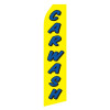 Yellow Car Wash Econo Stock Flag