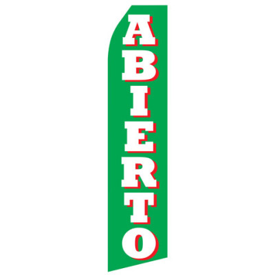 Abierto Econo Stock Flag