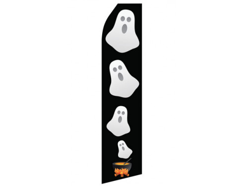 Halloween Ghost Econo Stock Flag