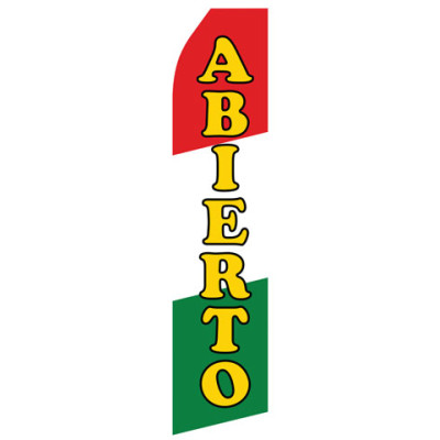 Abierto Econo Stock Flag