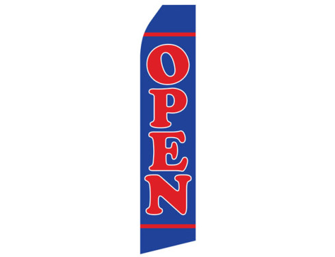 Blue Open Econo Stock Flag