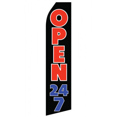 Open 24/7 Econo Stock Flag