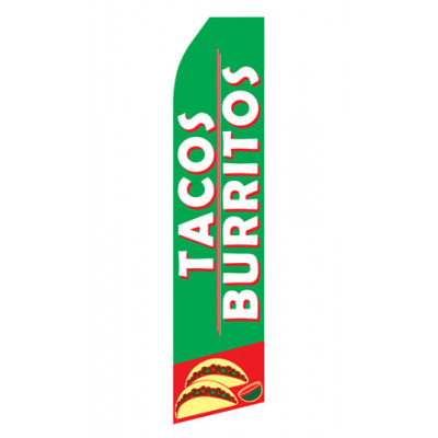 Tacos and Burritos Econo Stock Flag