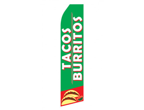 Tacos and Burritos Econo Stock Flag