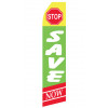 Stop Save Here Econo Stock Flag