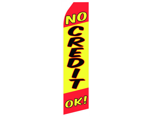 NO Credit OK Econo Stock Flag