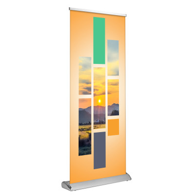 Deluxe Retractable - Double Sided 33"x81"